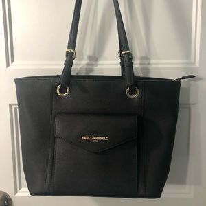 Karl Lagerfeld black tote bag